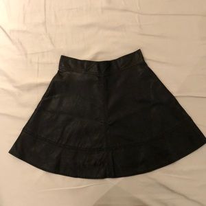 Cute leather skirt